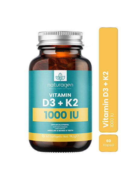 Naturagen Vitamin D3 + K2 1000 IU 60 Kapsül