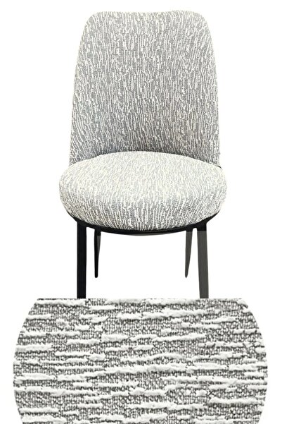 UYUMEV Streç Lastikli bambu Büyük Oval Sandalye Kılıfı. Sandalye Örtüsü. 1 Adet. krem Renk