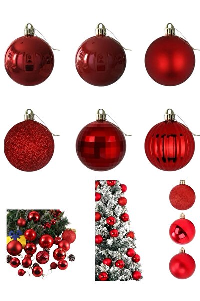 Yenigeldi 12'li 6cm. Çam Ağacı Süsü, Yılbaşı Süsü