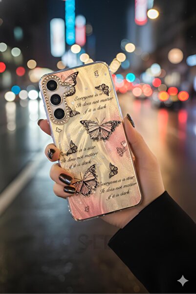 TechTrove Samsung Galaxy S24 FE Kılıf Aynalı Desenli Figürlü Tasarım Silikon Kapak