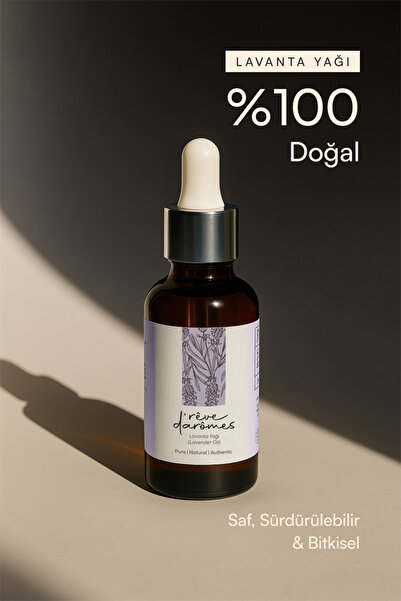 Rêve d’Arômes %100 Doğal Rahatlatıcı & Uyku Destekleyici Lavanta Yağı – 20 ml