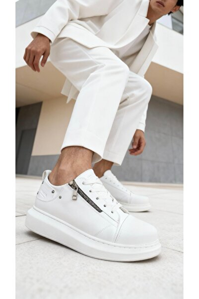 Knack 555 Μοντέλο Λευκά Casual Παπούτσια με ψηλή σόλα