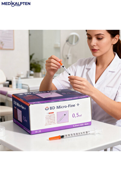 BD MICROLANCE Botox Prp Mezoterapi Enjektör Işlem ucu 0.5 ml (30 GR*8MM) 10 Adet Sterilinli