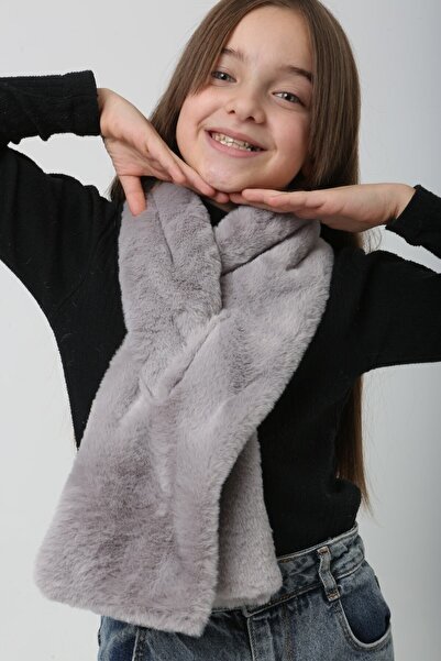 BALIENTE М'яка текстура Сірий плюшевий дитячий комір