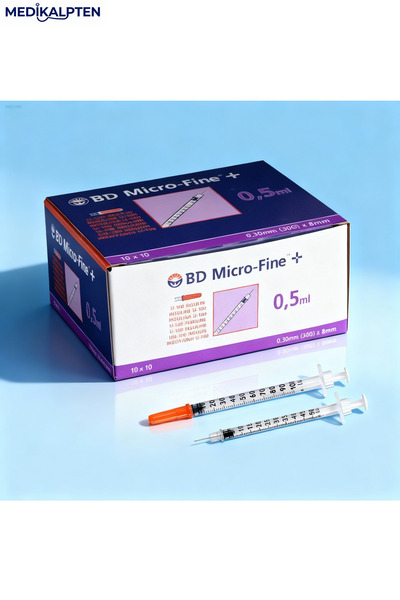 BD MICROLANCE Botox Prp Mezoterapi Enjektör Işlem ucu 0.5 ml (30 GR*8MM) 10 Adet Sterilinli