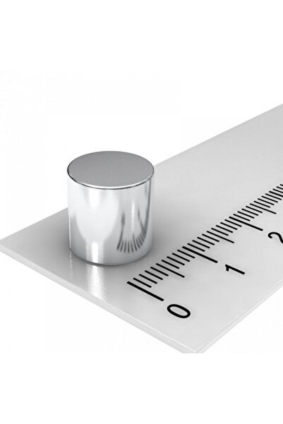 NeoHobi [2 Adet] Neodyum Mıknatıs Çap: 10mm Kalınlık: 10mm [D10x10] NdFeB Güçlü Mıknatıs – Yuvarlak [NM019]