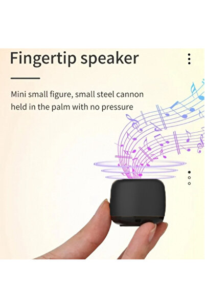 Choice مكبر صوت M1 أسود محمول بتقنية البلوتوث ومكبر صوت محيطي ستيريو صغير الحجم مزود بمنفذ USB خارجي