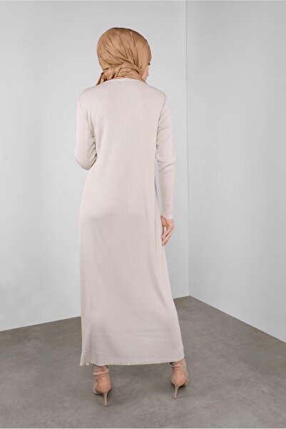 Alvina DÜĞME DETAYLI TRİKO ELBİSE 41032