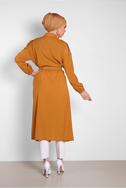 Alvina BOYDAN DÜĞMELİ ERKEK YAKA TUNİK 4243