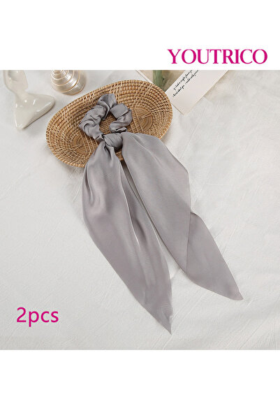Youtrico 2pcs Satin-bow, long headband with a scrunchie,hair clips,Large hair...