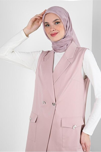 Alvina CROWACE COLLAR POCKET DETAILED VEST 43896