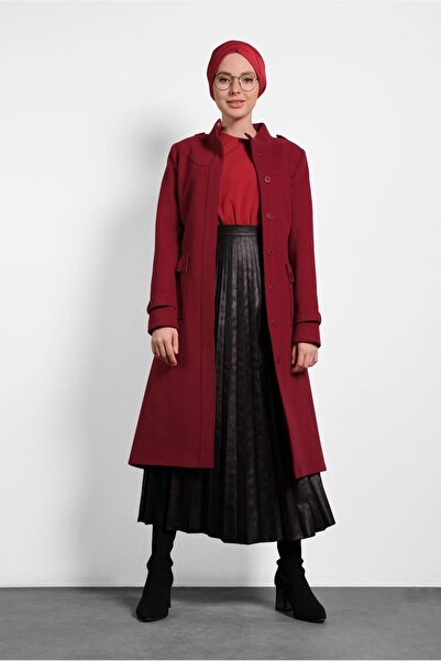 Alvina 90045 Модель пальто з поясом і ґудзиками