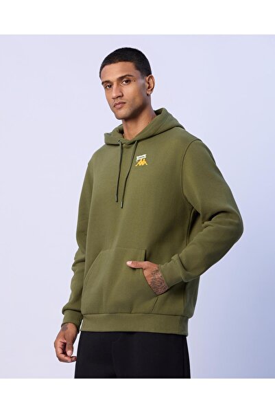 Kappa Theo Erkek Haki Regular Fit Hoodie