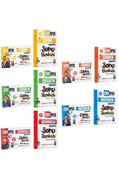 İndeks Akademi İndeks Akademi 2026 KPSS Genel Yetenek Genel Kültür Video Ders...
