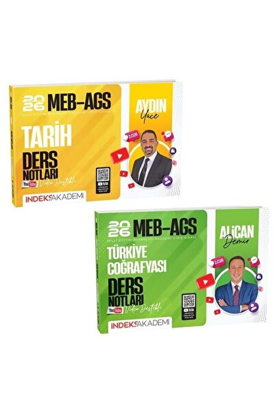 İndeks Akademi İndeks Akademi 2026 MEB-AGS Tarih + Türkiye Coğrafyası Ders No...