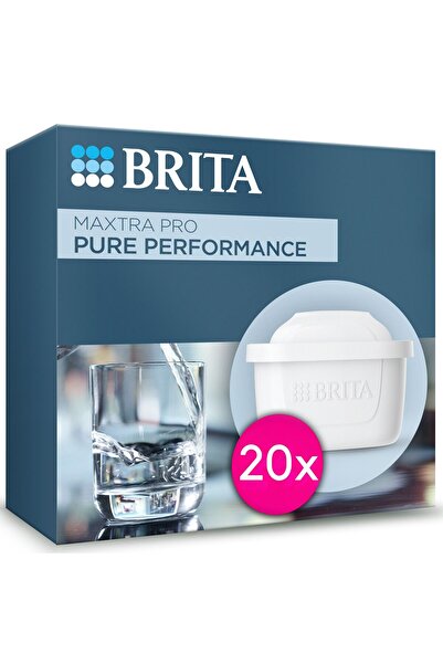 BRITA MAXTRA PRO Pure Yedek Su Arıtma Filtresi, 20'li