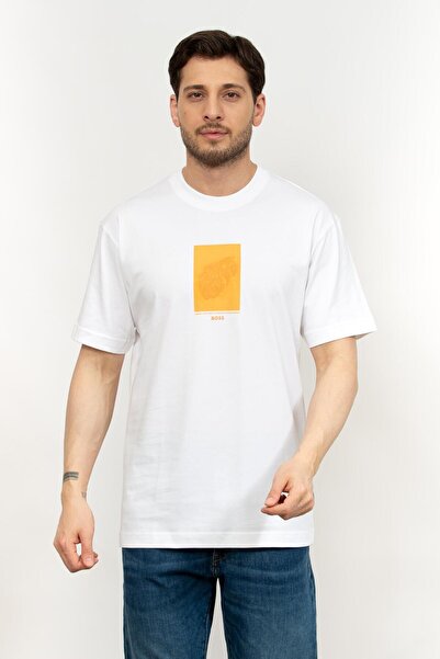 BOSS Erkek Bisiklet Yaka T-Shirt