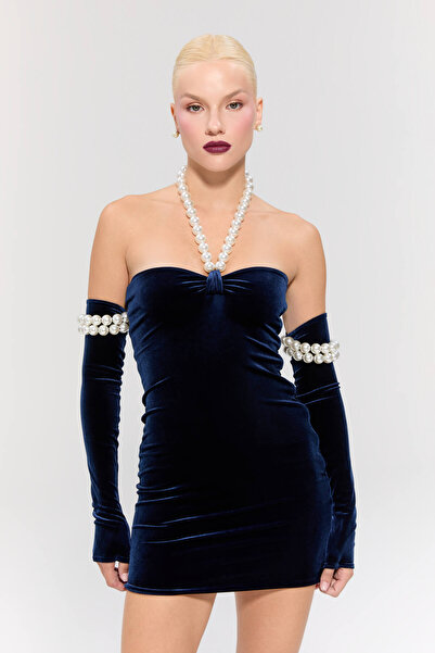 Nur Karaata Eternal Heir Mini Navy Dress