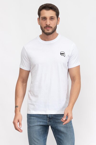 Karl Lagerfeld Erkek Tişört Beyaz