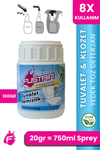 fuudimex Fustaın Ultra Konsantre Tuvalet & Klozet Toz Deterjan - Ekonomik Boy...