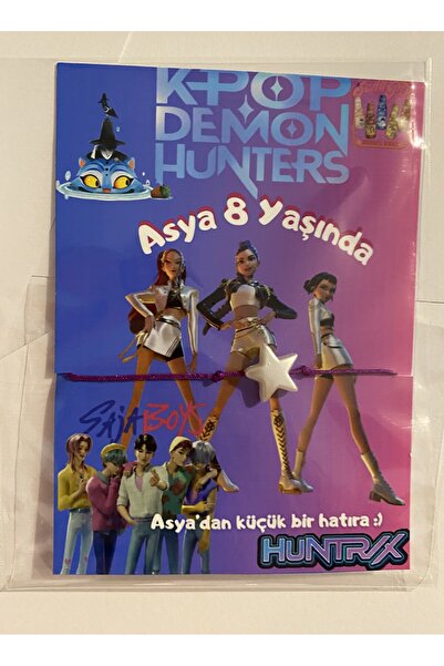 nerisdesign K-Pop Demon Hunters Temalı Özel Doğum Günü Hediyelik Bileklik 10 Adet– Çocuk Parti Misafir Hediyesi