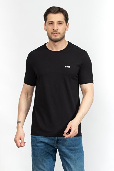 BOSS Erkek Bisiklet Yaka T-Shirt