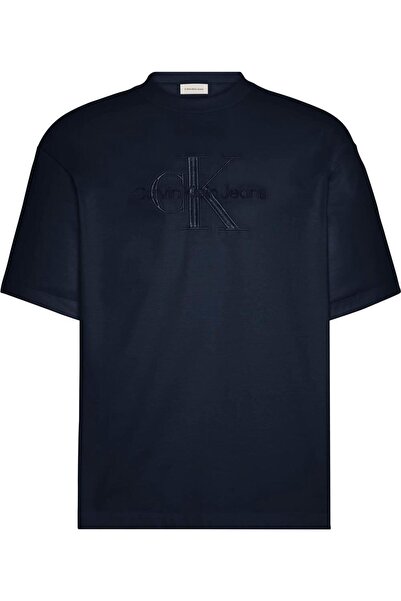 Calvin Klein Ss Hi Low Emb 16S Jersey Cn Tee Erkek Bisiklet Yaka T-Shirt