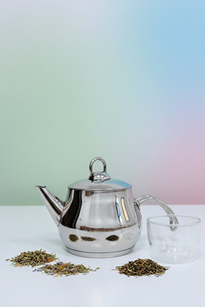 YUNUSOĞLU HOME Küre 1 Litre Paslanmaz Çelik Bitki Çayı Demliği