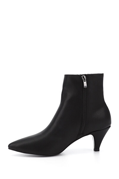 GÖNDERİ(R) Kadın / Kız Siyah Fermuarlı Sivri Burun İnce Topuklu Bot