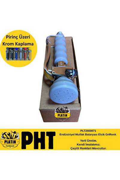 PLATİN HIRDAVAT Elcik Gray Color Industrial Kitchen Faucet