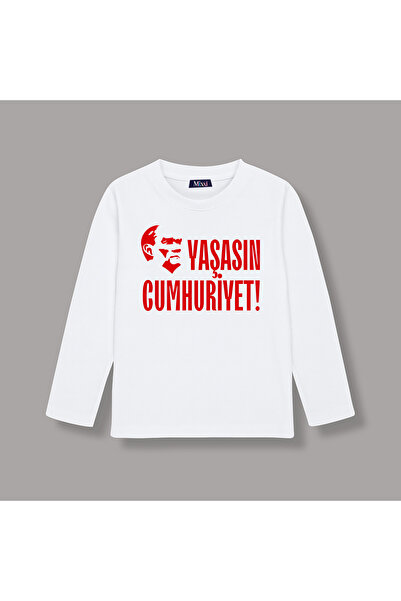 mixxi fashion تي شيرت للأطفال بأكمام طويلة من ياشينغ كومبيلاستيك ريبابليك أتا...