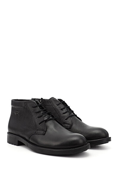 GÖNDERİ(R) Ανδρικές μαύρες κλασικές μπότες από γνήσιο δέρμα με φερμουάρ