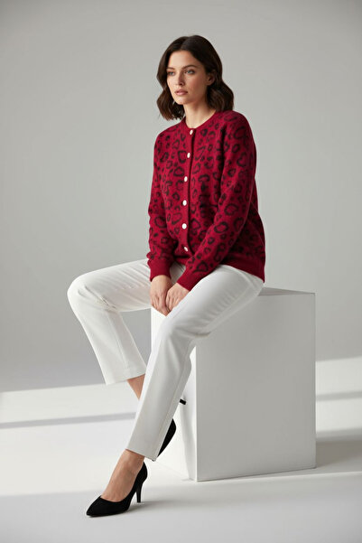 ENDAMIM Leopard Print Thin Seasonal Short Cardigan