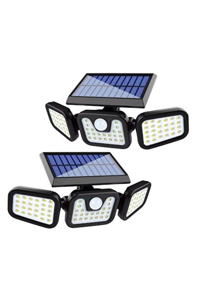 OEM Set of 2 3 in 1 e-Wantay LED Solar Lamps, 82 LED, Motion Sensor, 3 Modes, Adjustable, Weatherproof