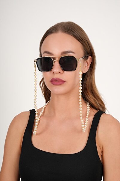 JULIANO Heart Pearl Gold Glasses Chain
