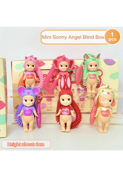 Miniso عشوائي 1 قطعة سوني أنجل صندوق أعمى كيس كيس سلسلة شخصية صغيرة سحر الحلوى متجر أنيمي مفتاح