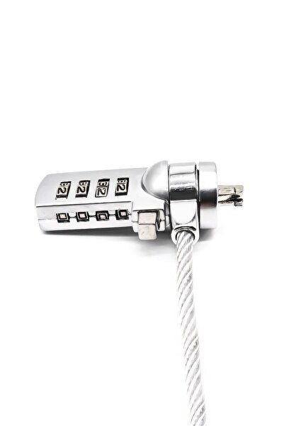 Weather Forecast Silver 120cm 4 Digit Combination Laptop Notebook Computer Lock Cable Lock Cin541