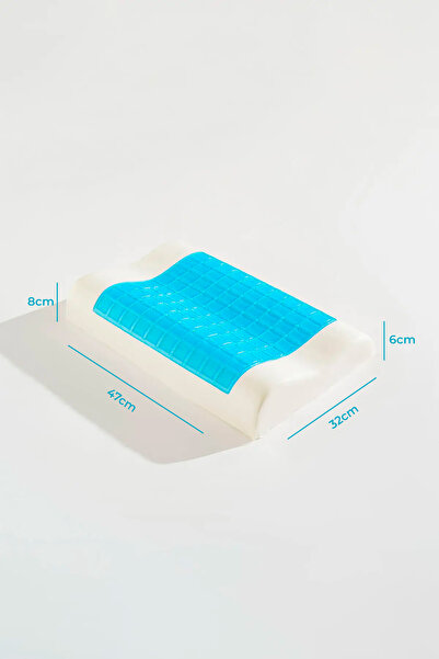 Softlife Visco Serinletici Jelli Boyun Destekli Çocuk Yastığı 47x32x8/6 cm