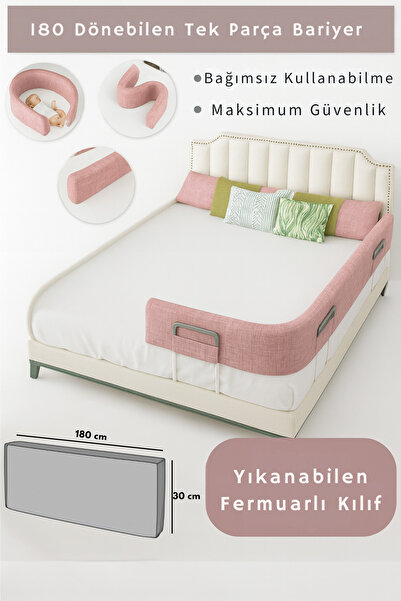 Dizanor Yeni Nesil 180 cm Tek Parça Yatak ve Beşik Güvenlik Bariyeri