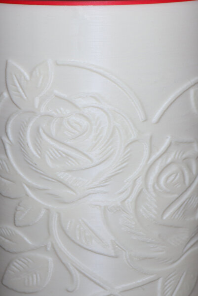 PAYİDAR MODEL Hi̇ra Model – Rose & Heart Embossed Led Night Light, 25 cm