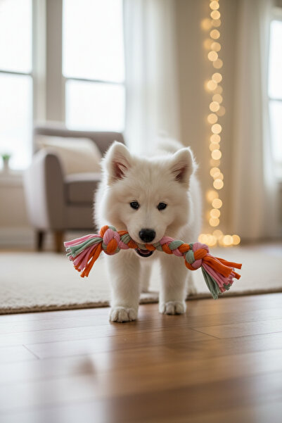 Salvia Dione Köpek Isırma Oyuncağı Diş Kaşıma Çiğneme Kemirme Halatı Çekiştirme At Getir Oyun Kaşıyıcı Stres İpi