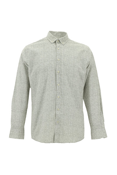 Kiğılı Βαμβακερό πουκάμισο με μακρυμάνικη λεπτή εφαρμογή