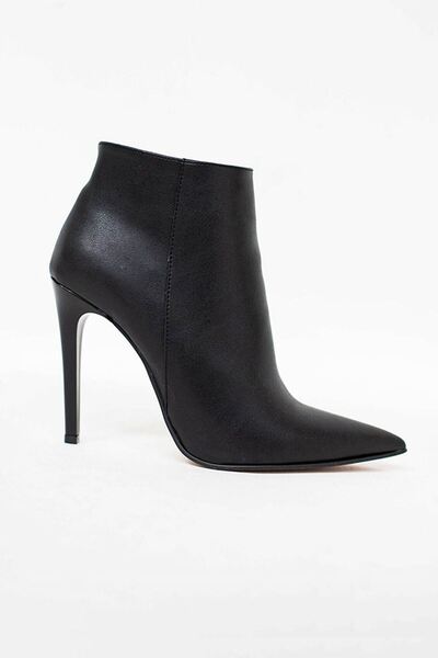 Gate29 Kadın Topuklu Bot Evga Gate Shoes -siyah