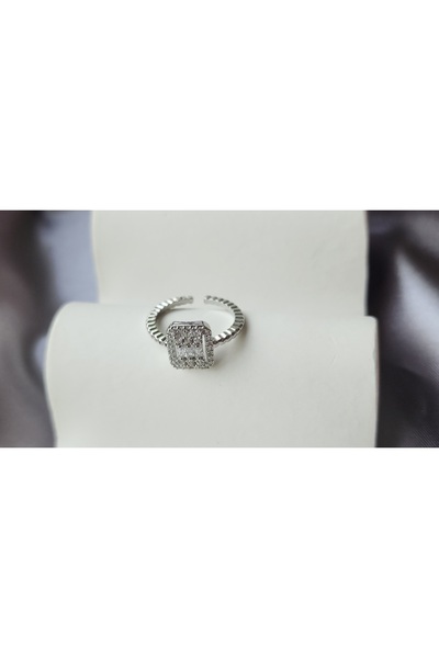 Arus Adjustable Steel Baguette Ring