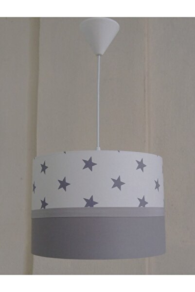 ONAY AVİZE Yıldızlı Gri Bieli (CD - 9479) Çocuk Odası Genç Ve Bebek Odası Erkek Kız Avize Aydınlatma Sarkıt
