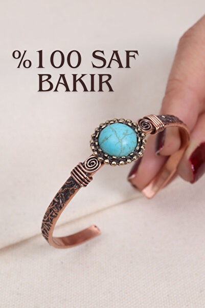 Süspüs Accessories سوار نحاسي أصلي مرصع بحجر الفيروز