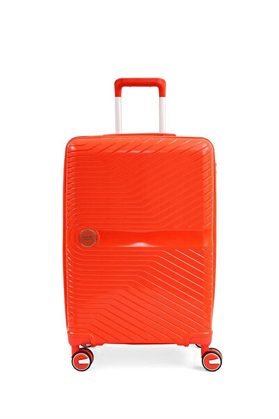 ÇÇS 2'li Valiz Seti 5239 Kırılmaz Valiz Kabin Boy Ve Makyaj Çantası