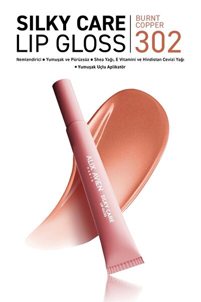 Alix Avien Dolgun Gürünüm ve Nemlendirici Etkili Dudak Parlatıcısı - Silky Ca...
