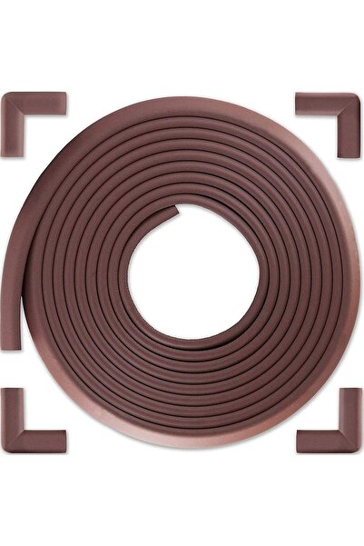Miningaa 4 Pieces of Plum Colored 3m Tape Gift - Flexible and Soft Rubber Edge Protector, 2 Meter Corner Protector