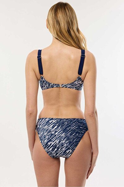 AYYILDIZ 4601 Lacivert Desenli Bikini Takımı